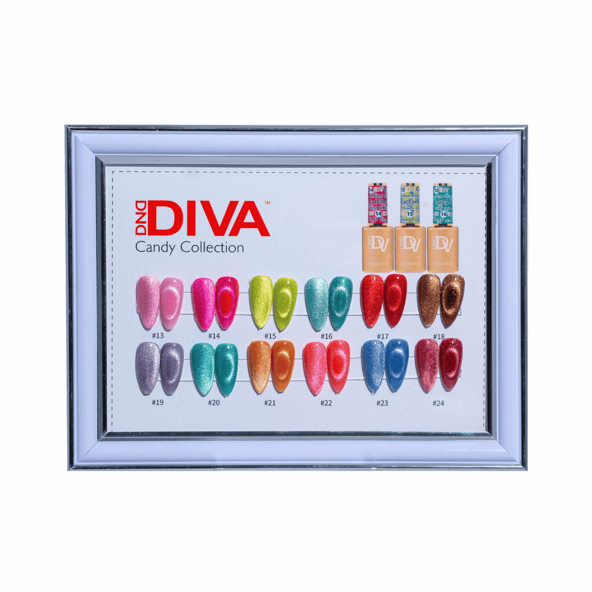Divia Color DIVA Framed Color Chart — 9D Cat Eye Candy – DND Gel
