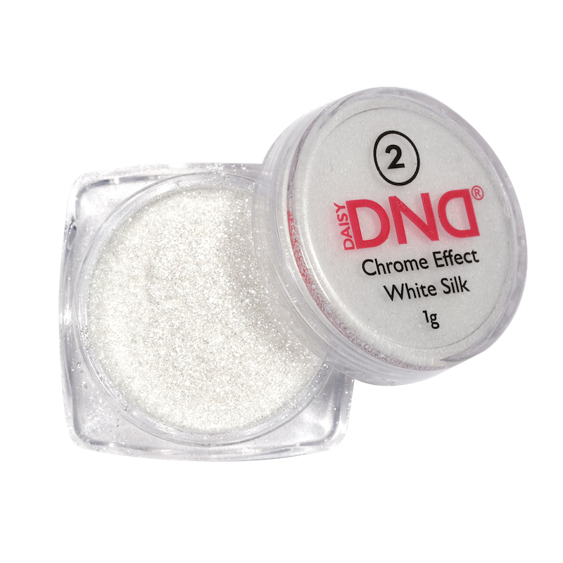 DND Chrome Effect White Silk Powder #2 – DND Gel USA
