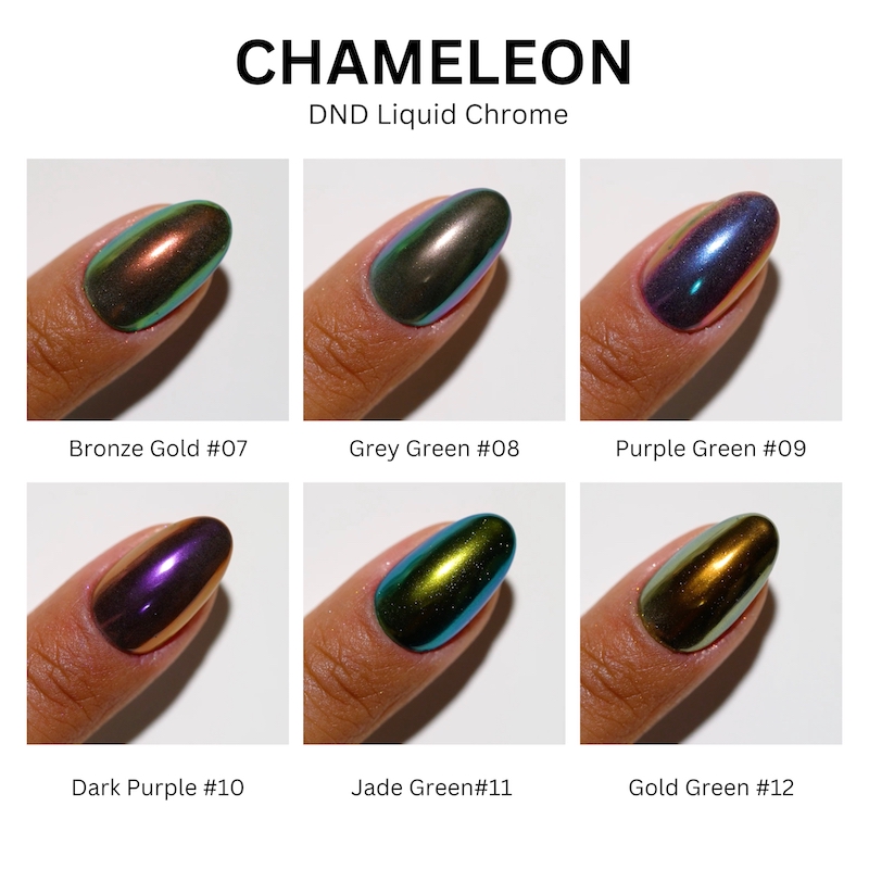 Liquid Chrome Chameleon Grey Green #08