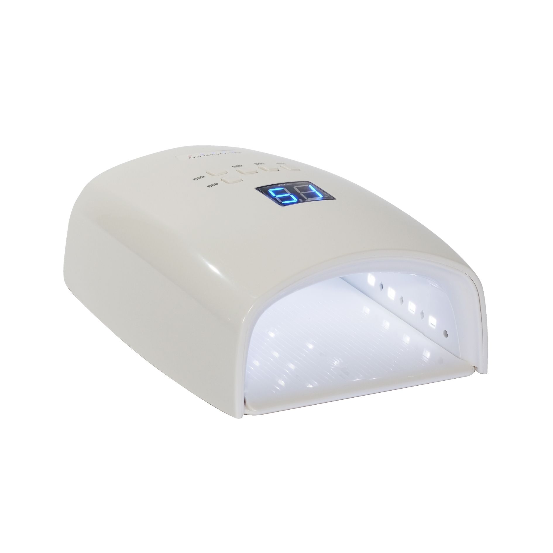 WHITE Cordless Rechargeable UV/LED Lamp — WHITE LIGHT